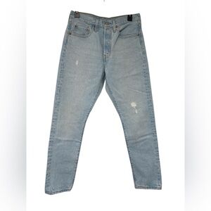 Levi's Light Blue Distressed 501  Jeans GUC 27